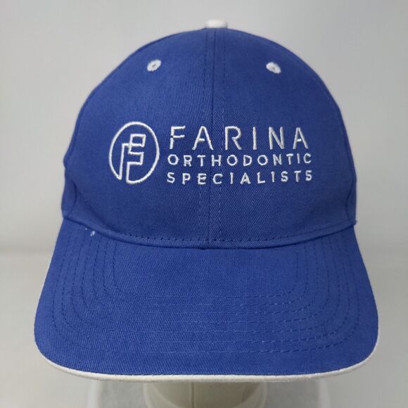 Farina Orthodontic Specialists Strapback Hat Blue OSFM Embroidered - Picture 2 of 7